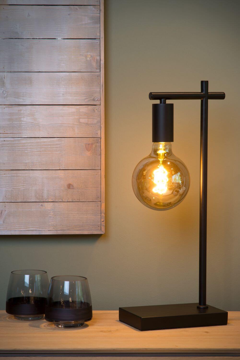 Lampe à poser Leanne noire