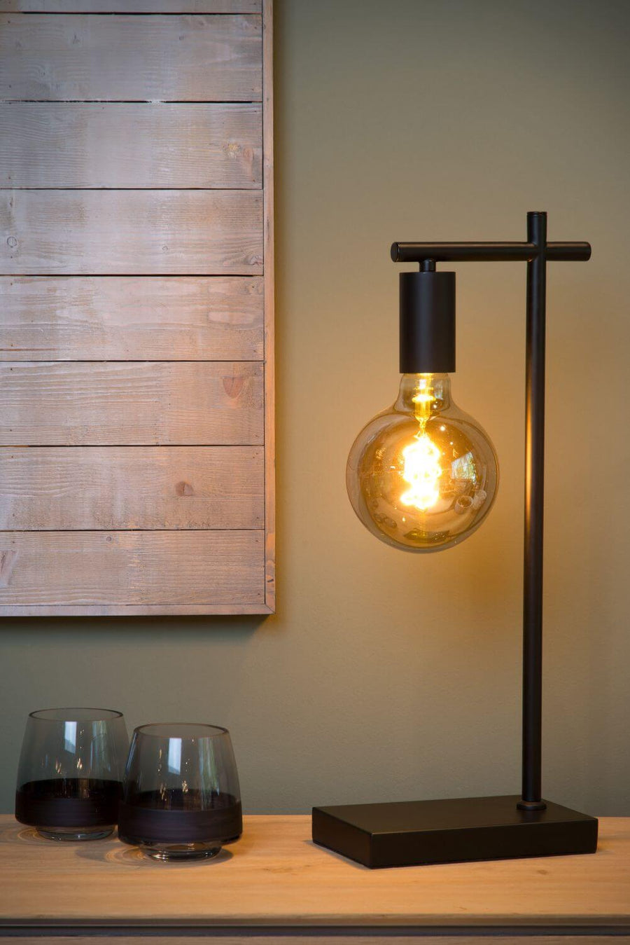 Lampe à poser Leanne noire