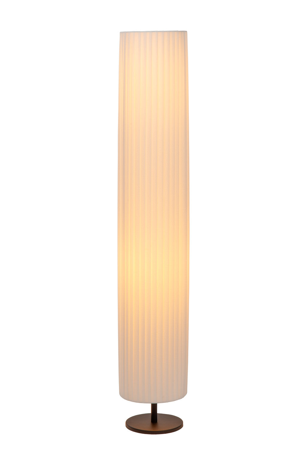 Lampadaire Fold 2 lumières blanc, tissu
