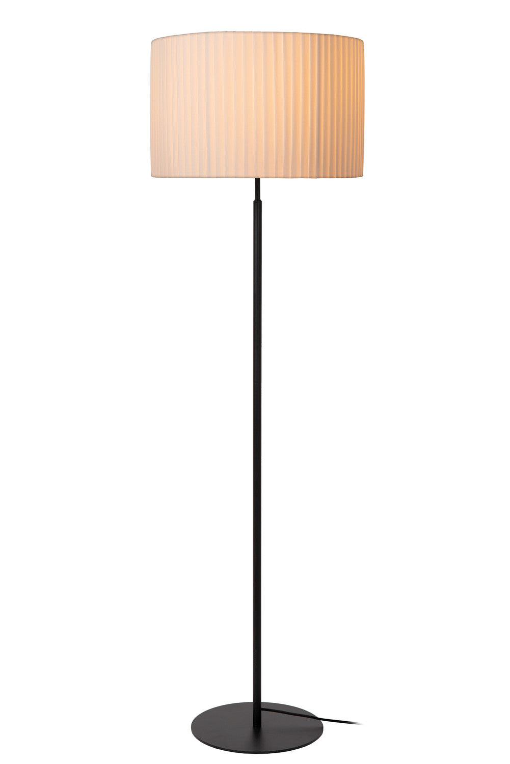 Lampadaire Fold blanc, tissu