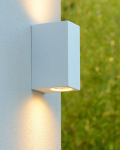 Applique extérieure Zora 2 lumières blanche