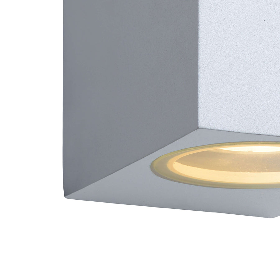 Applique extérieure Zora 2 lumières blanche