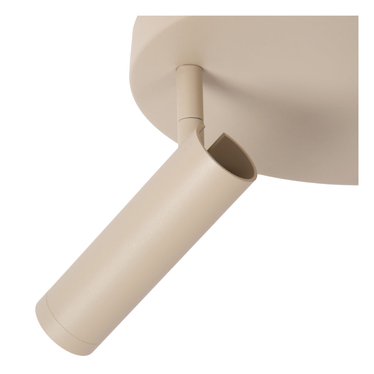 Détail du mécanisme d'articulation permettant d'orienter chaque projecteur cylindrique