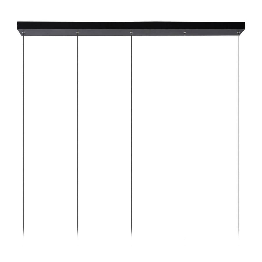 Suspension Tubule noire, L 101 cm