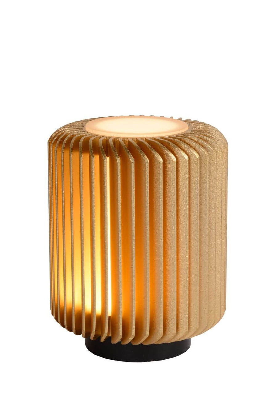 Lampe à poser Turbin dorée mat et noire