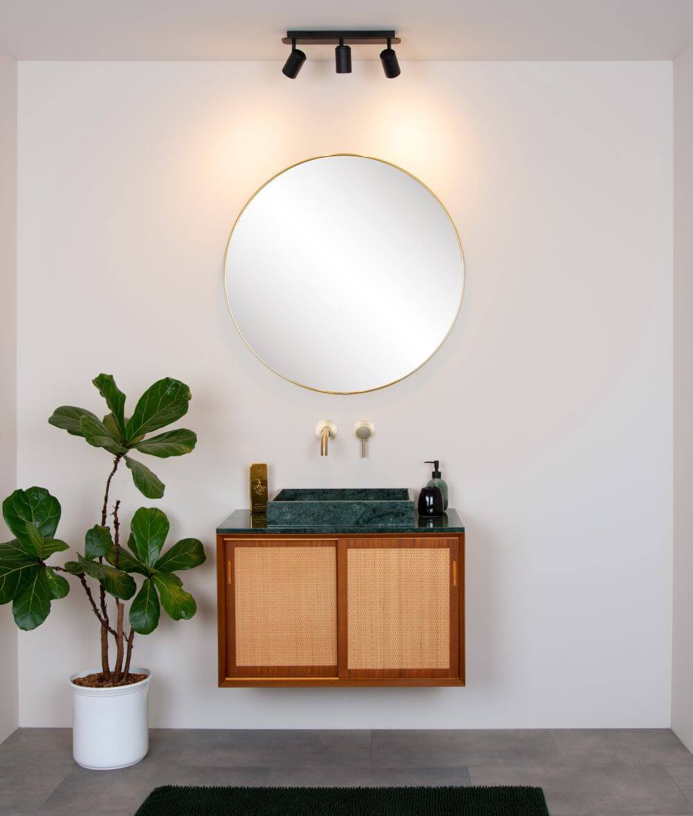 Plafonnier Lennert 3 lumières noir