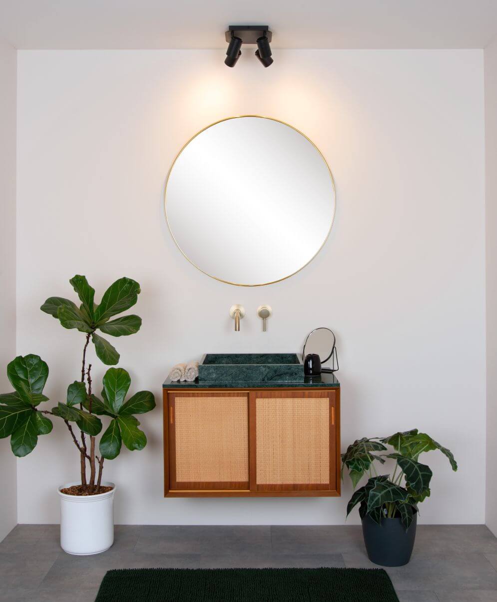 Plafonnier Lennert 4 lumières noir