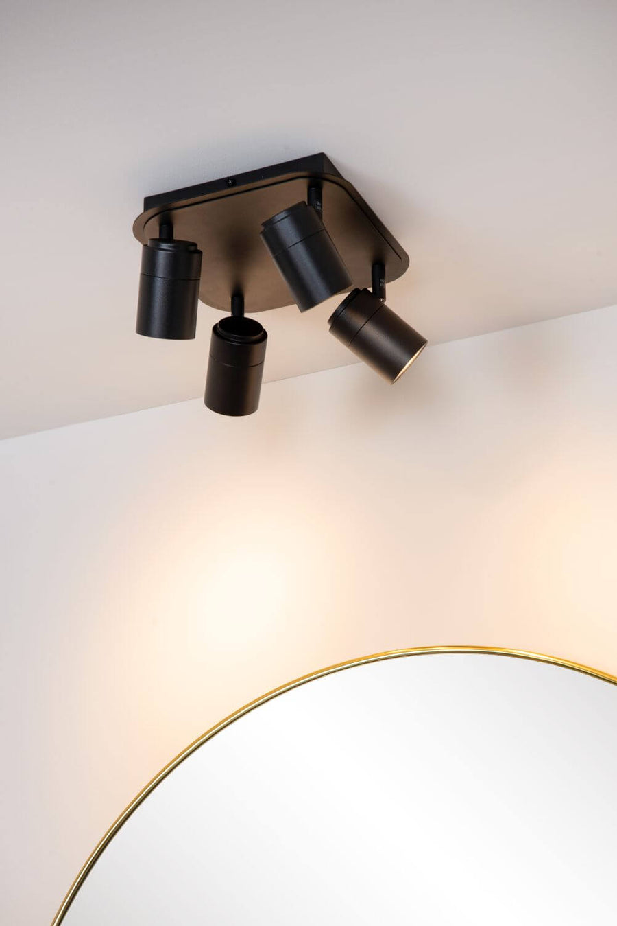 Plafonnier Lennert 4 lumières noir