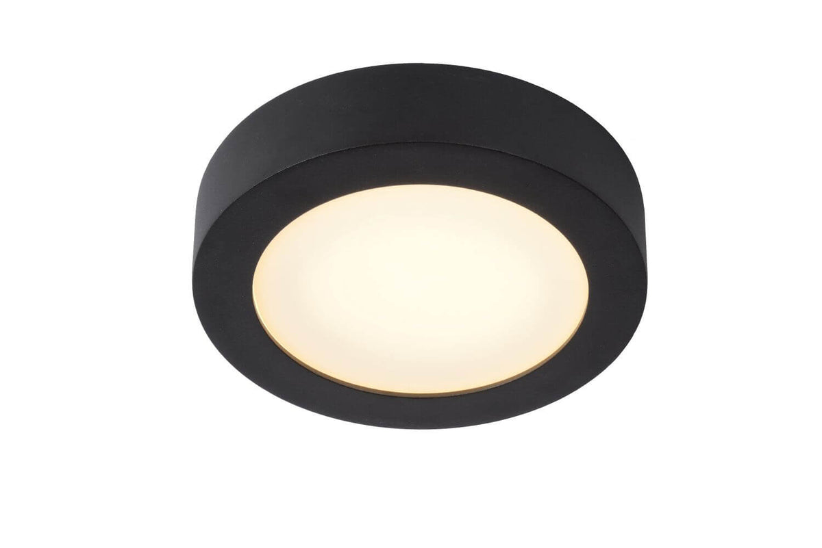 Plafonnier Brice noir, Ø 18 cm