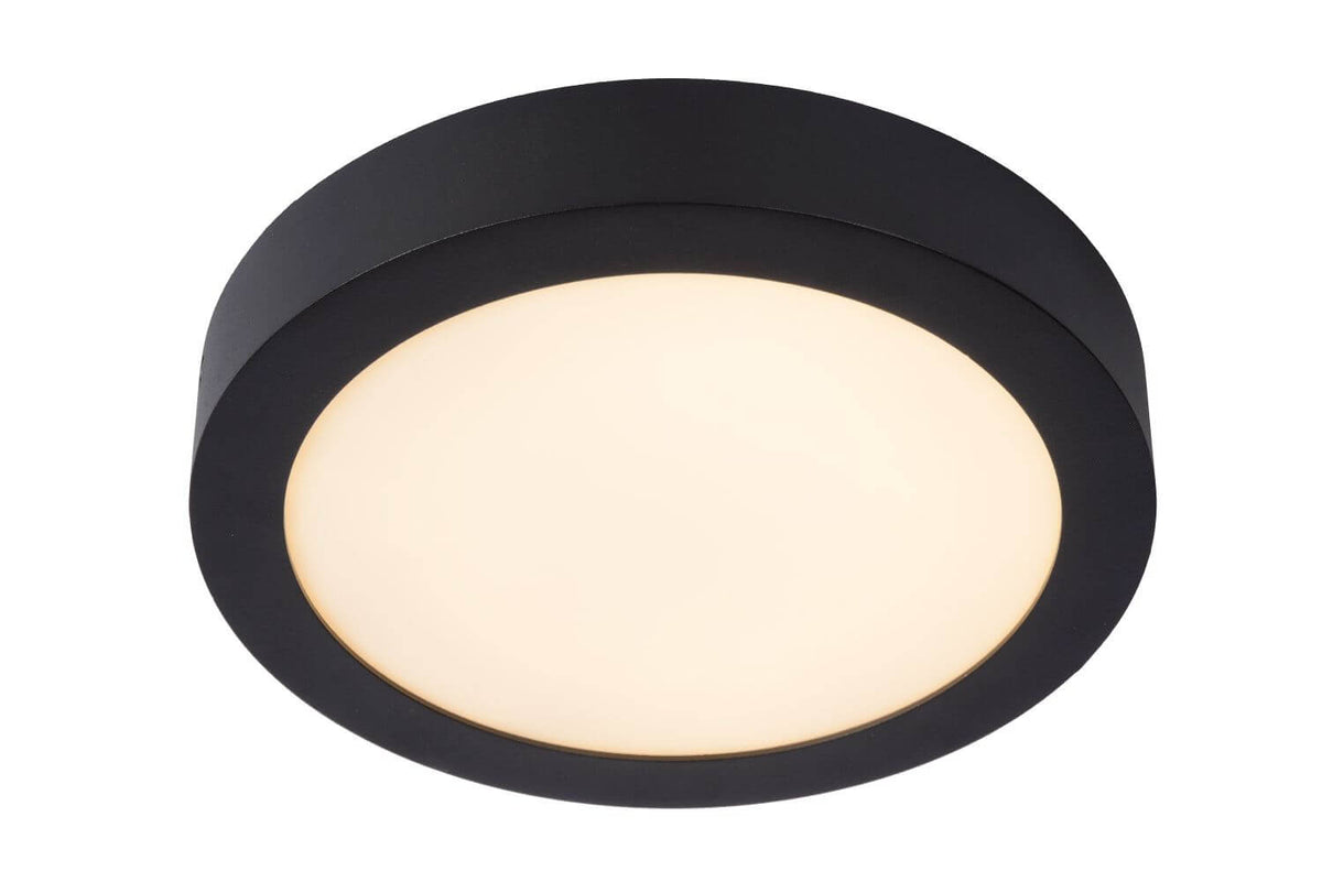Plafonnier Brice noir, Ø 24 cm