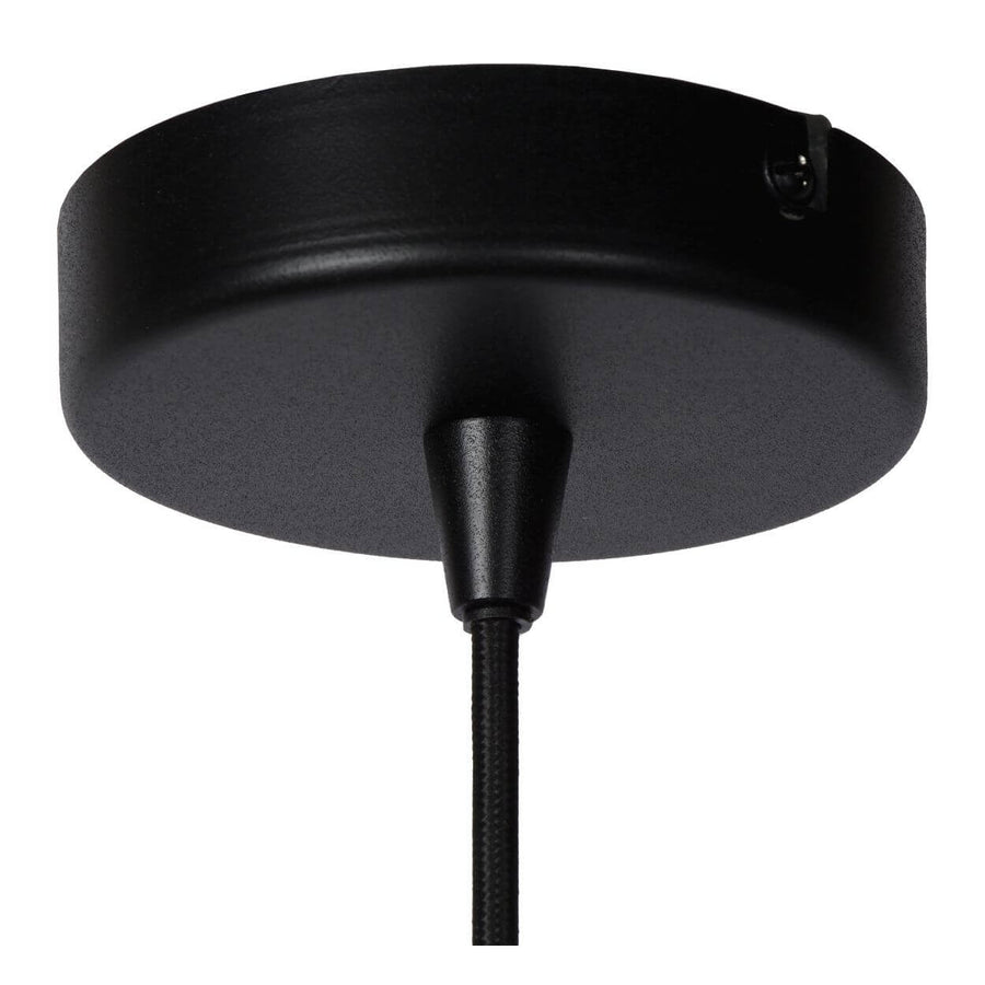 Suspension Nolan noire et dorée mat