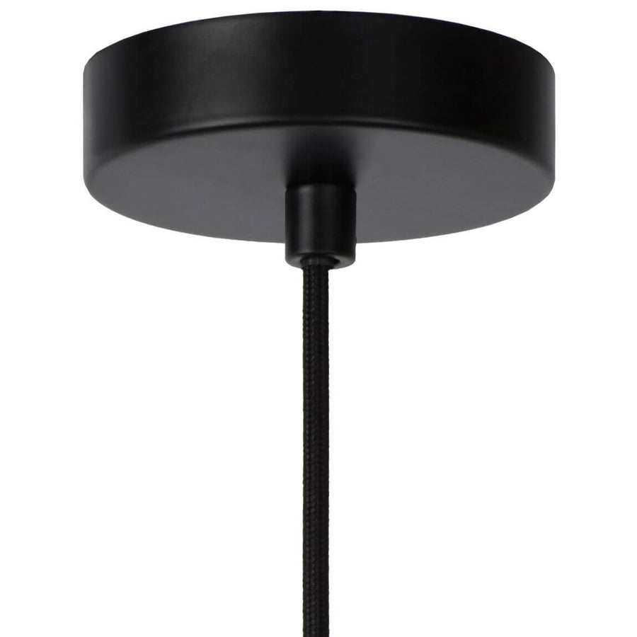 Suspension Julius fumée et grise, verre, Ø 40 cm