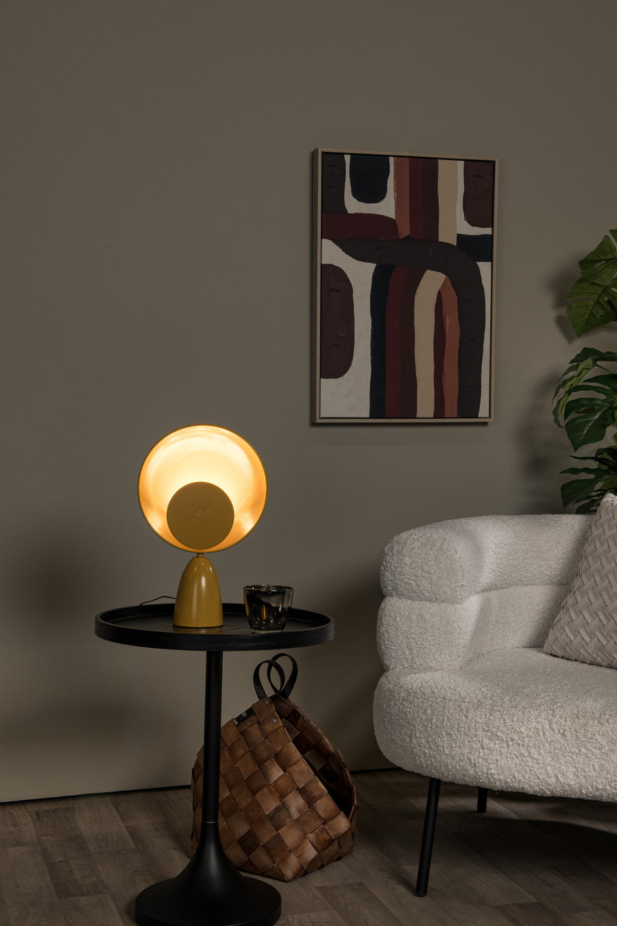 Lampe à poser Castamar jaune