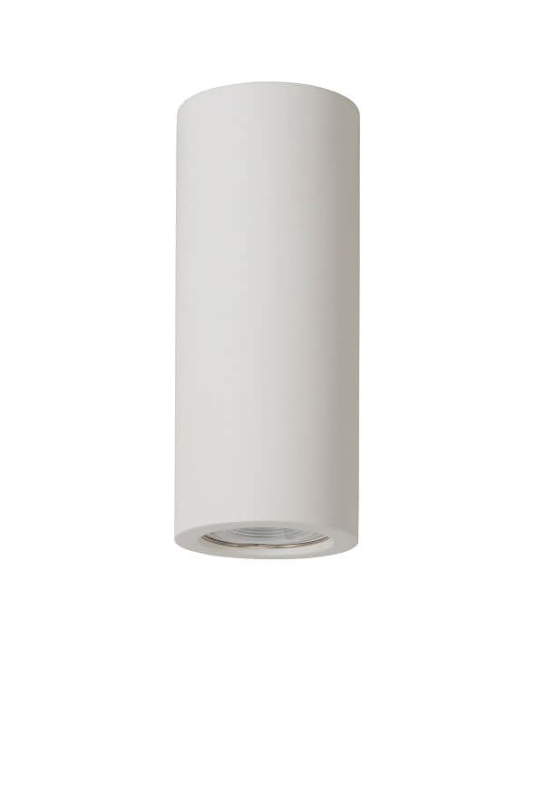 Plafonnier Gipsy blanc, plâtre, H 17 cm