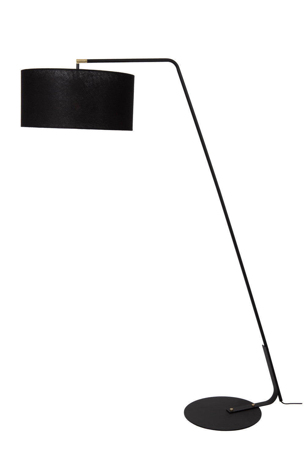 Lampadaire Kelso noir, lin