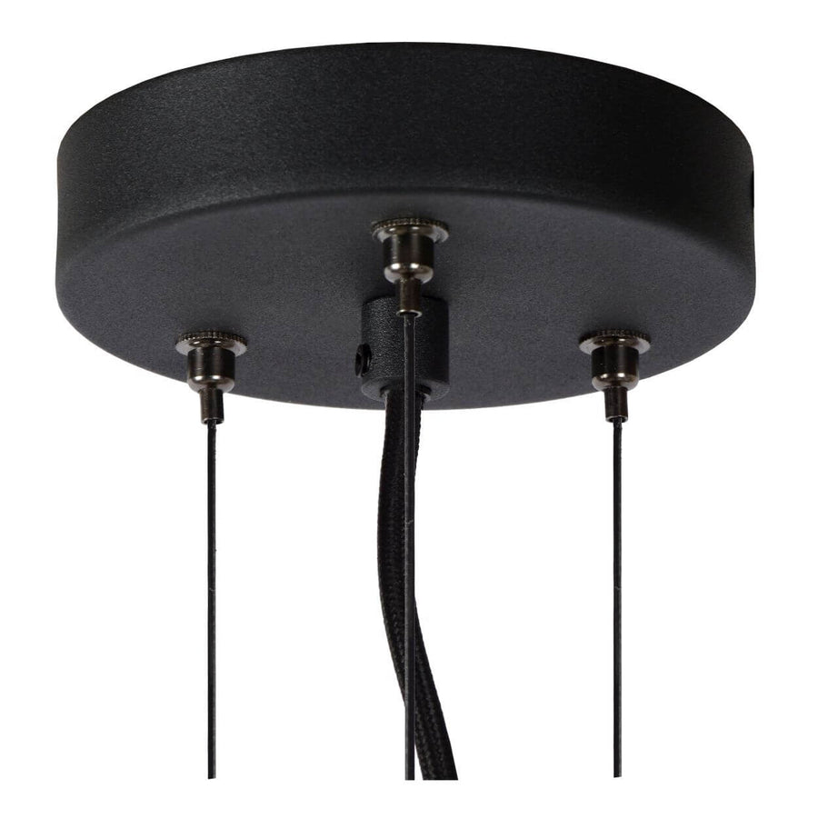 Suspension Olivia 3 lumières fumée et grise, verre (45401/40/65)