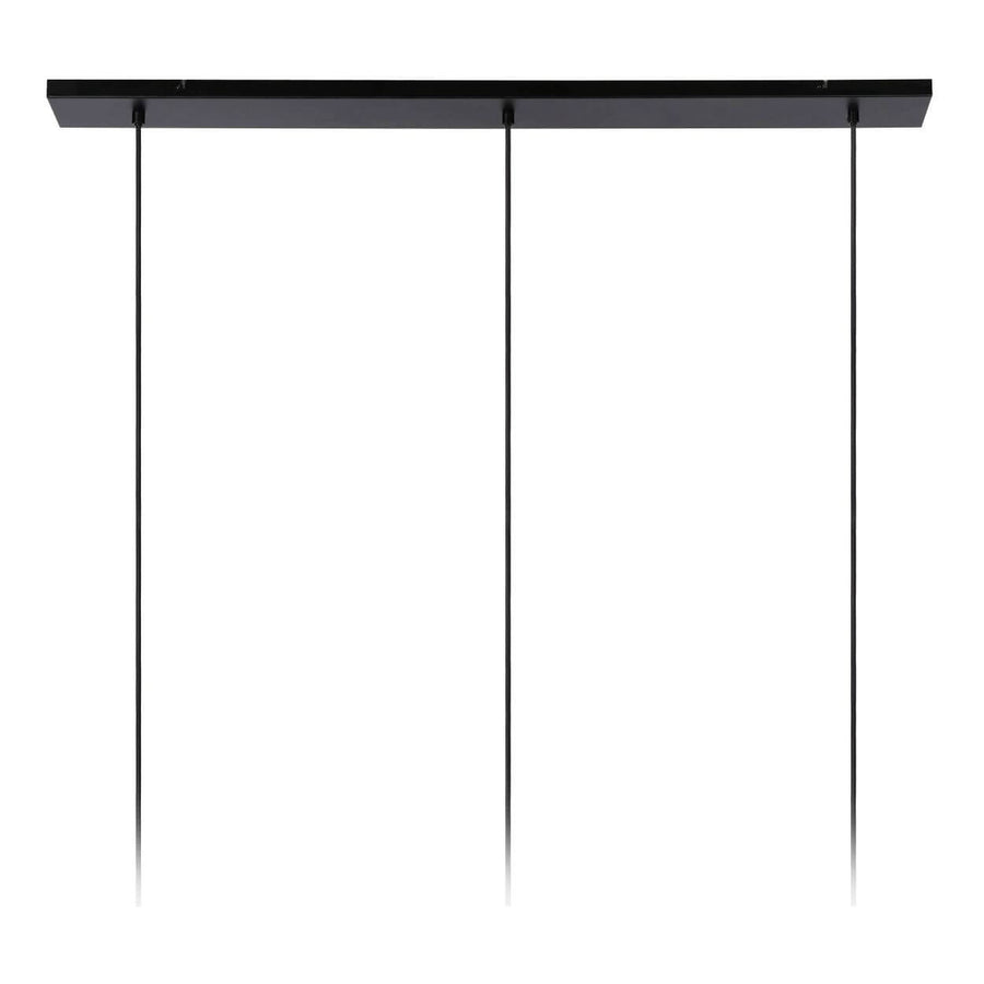 Suspension Joanet 3 lumières fumée et grise, verre