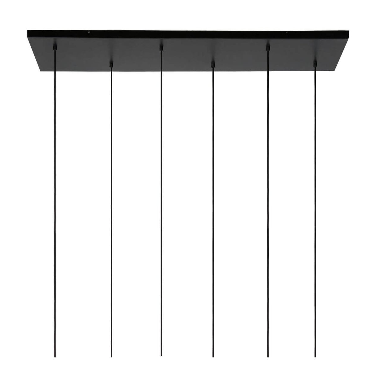 Suspension Joanet 6 lumières fumée et grise, verre