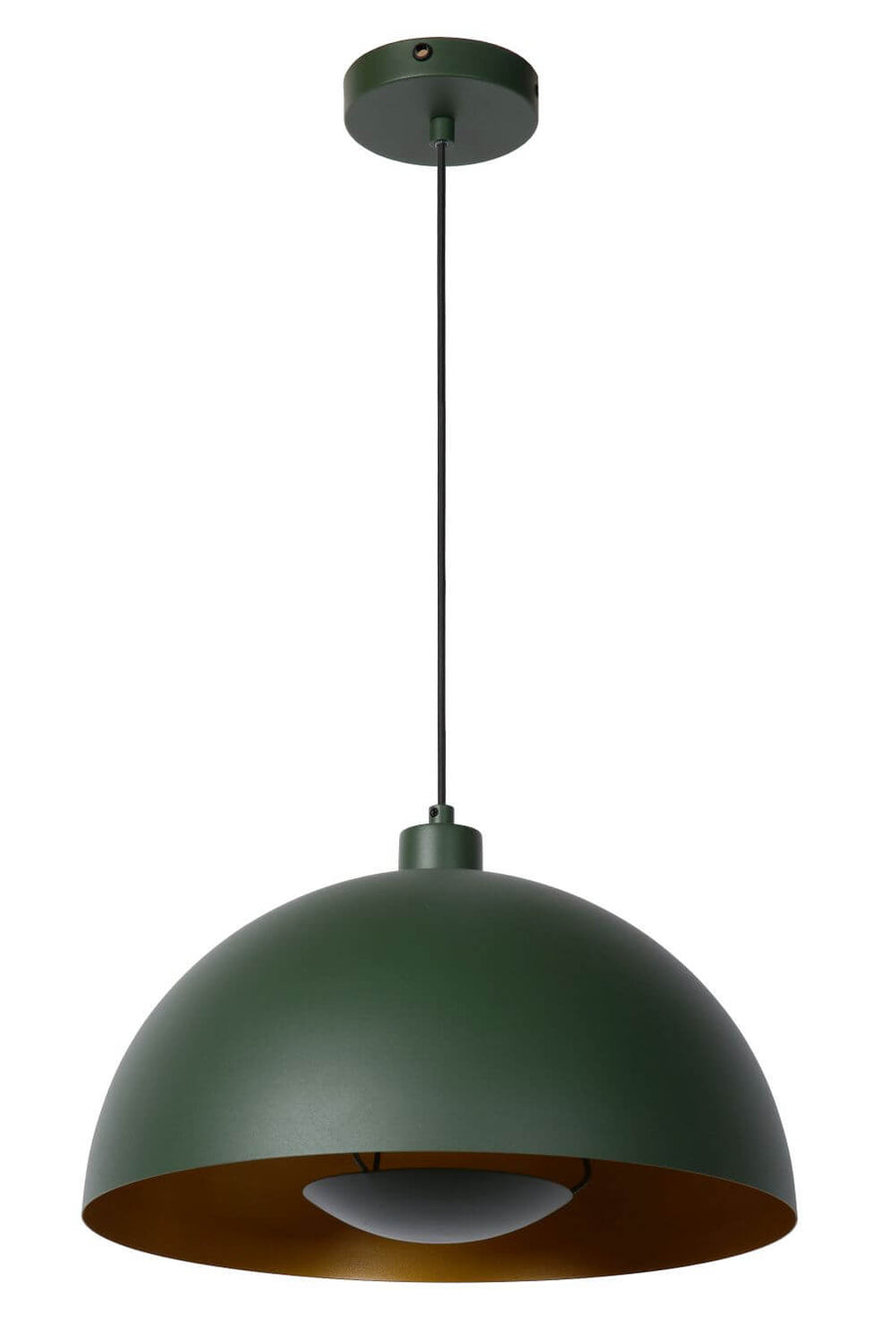 Suspension Siemon verte et dorée mat