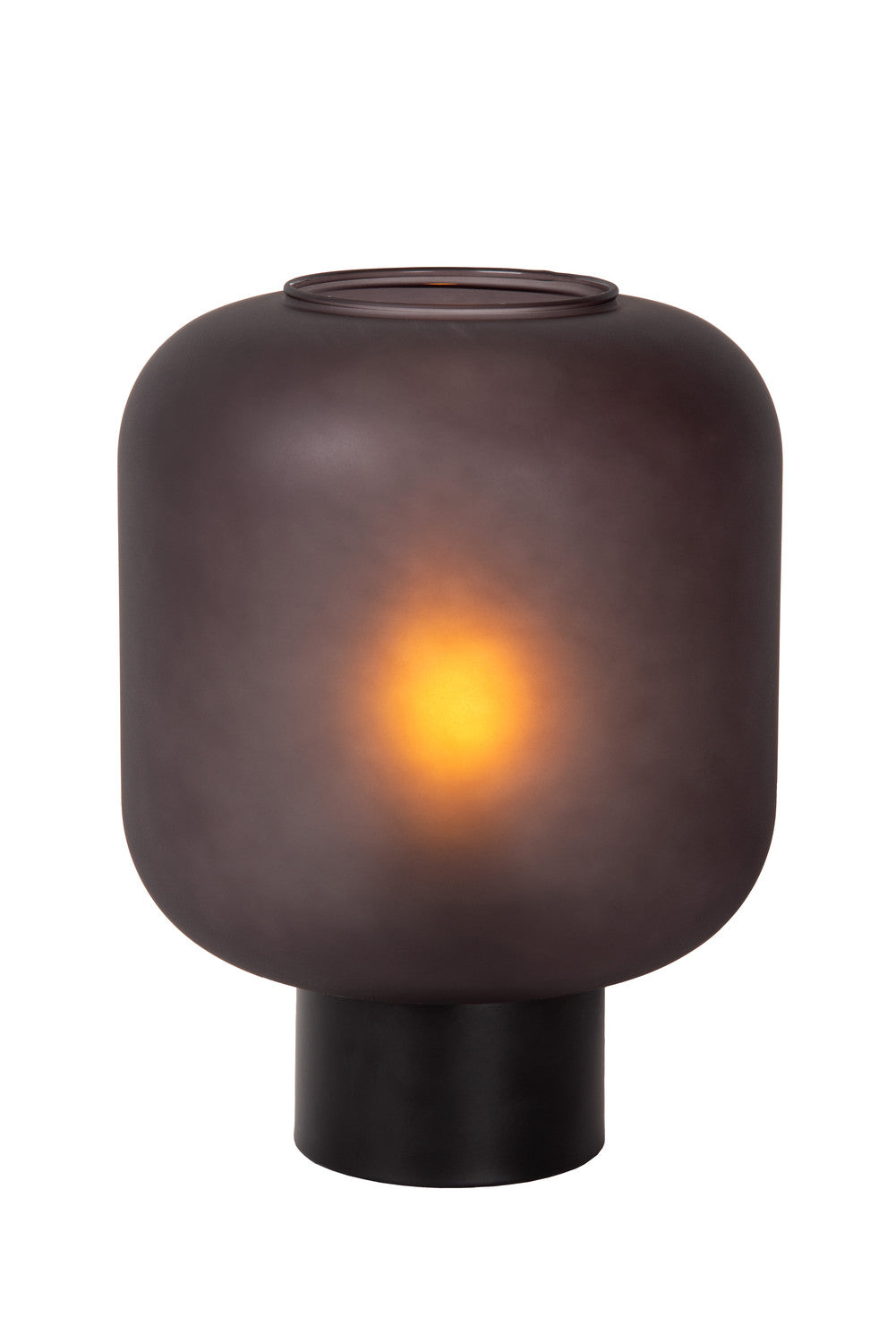Lampe à poser Eloise noire, verre