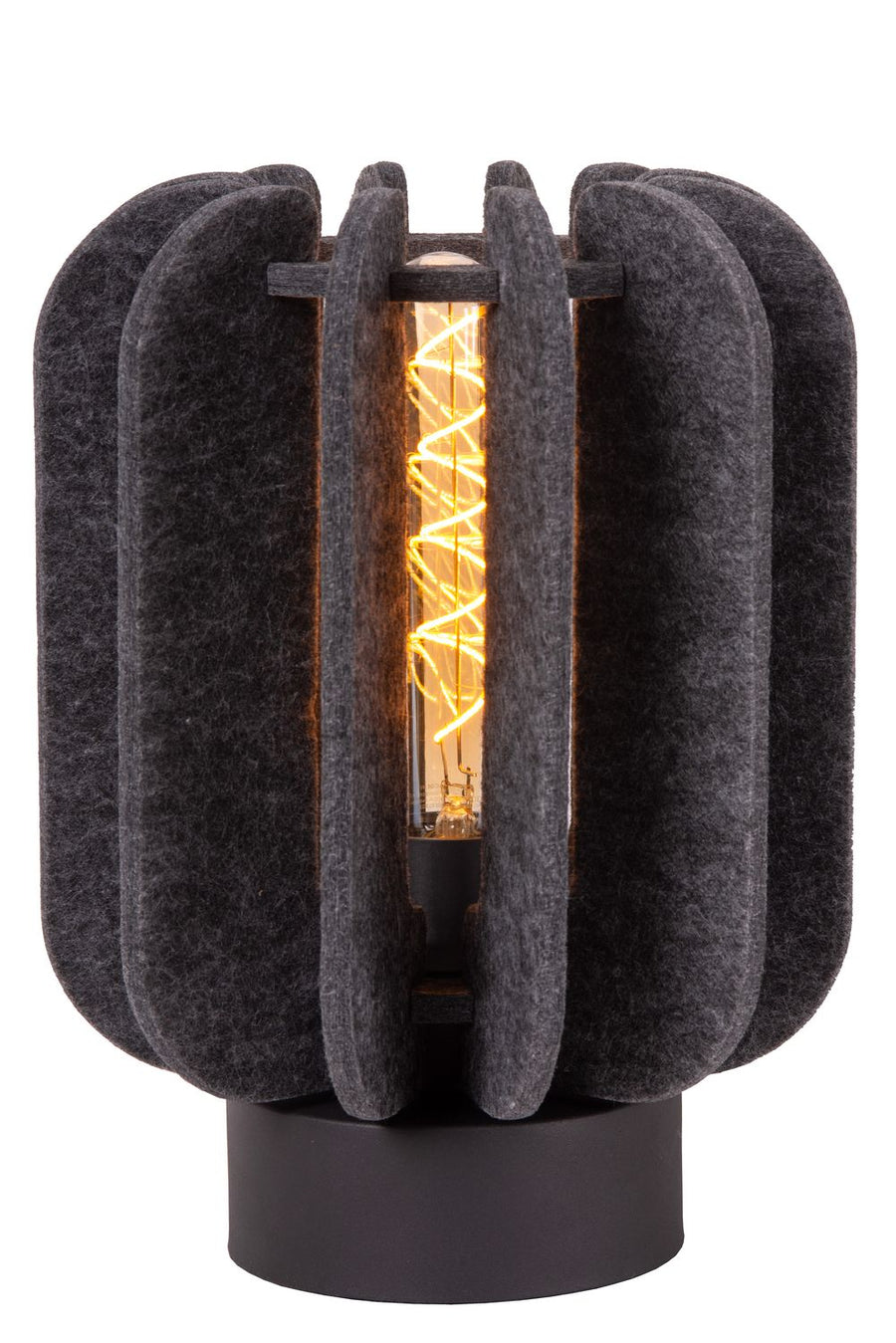 Lampe à poser Rafal grise et noire