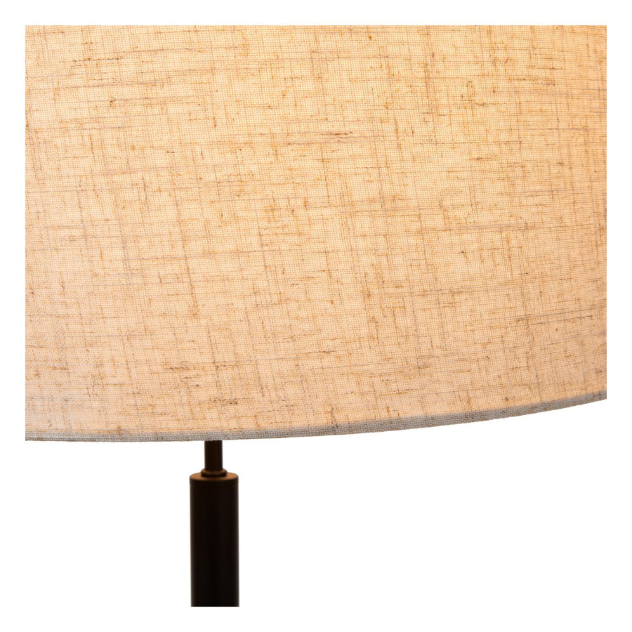 Lampadaire Maya beige et noir, coton