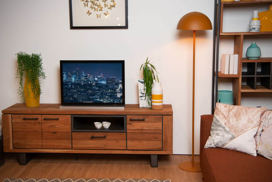 Lampadaire Siemon jaune