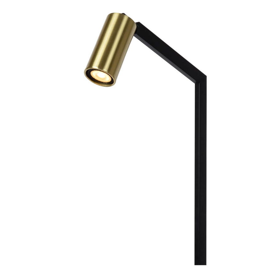 Lampadaire Sybil noir et doré mat