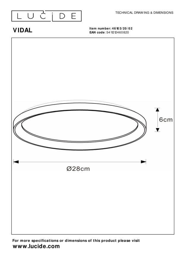 Plafonnier Vidal doré mat et opale, Ø 28 cm