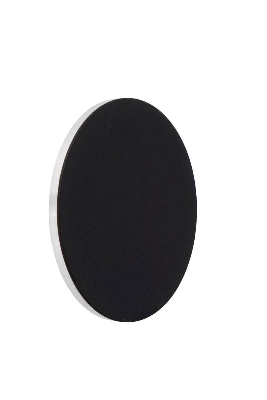 Profil du luminaire noir présentant un liseré blanc ou argenté sur la tranche