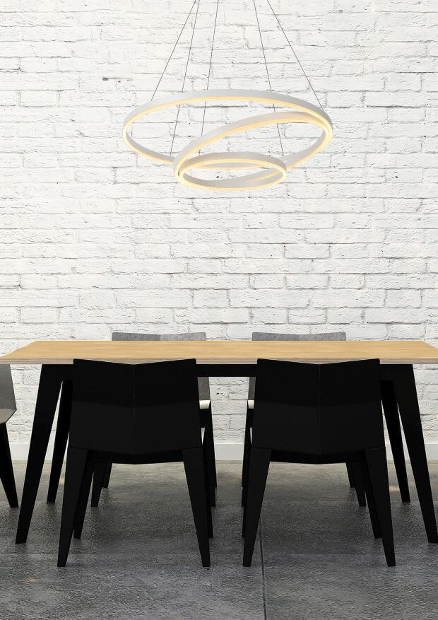 Suspension luminaire | Triniti Blanche