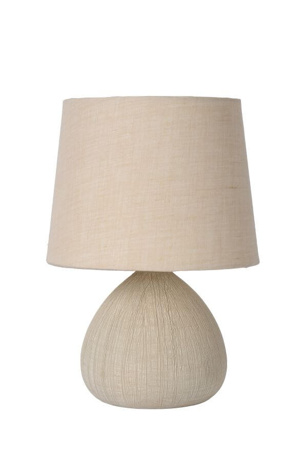 Lampe à poser Ramzi beige, coton
