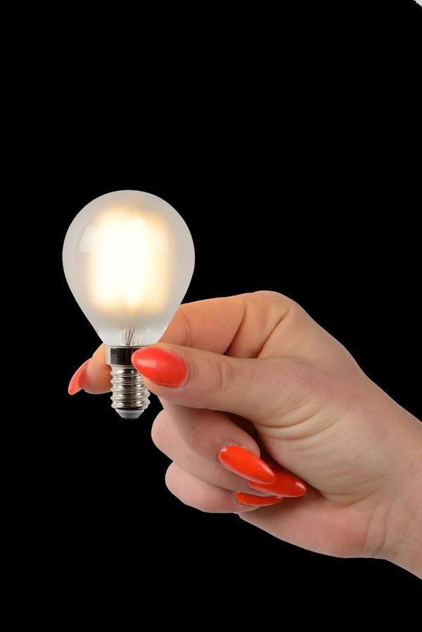 Ampoule LED E14 sphérique à filament, 4 W | Lucide