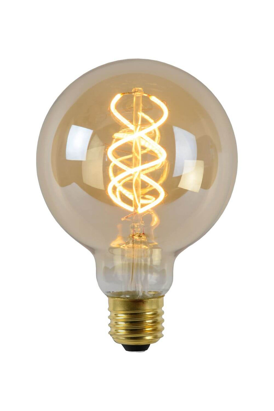 Ampoule LED E27 globe à filament ambrée, 5 W | Lucide (49032/05/62)