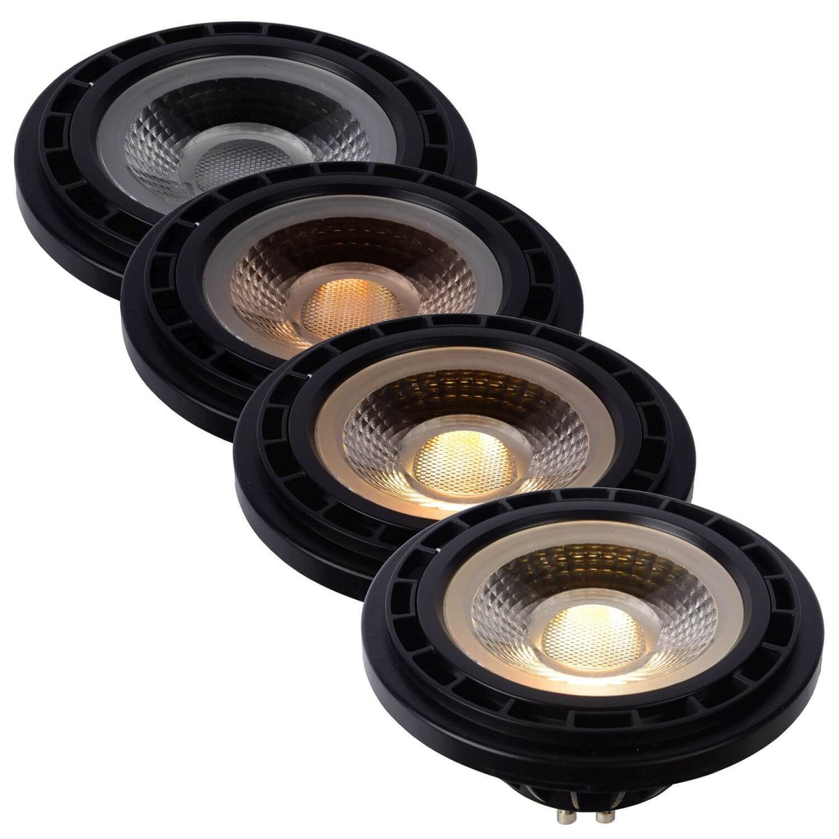 Ampoule LED GU10 réflecteur noire, 12 W | Lucide