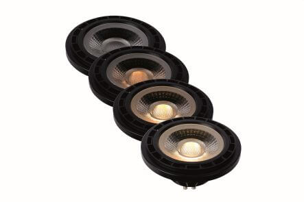 Ampoule LED GU10 réflecteur noire, 12 W | Lucide