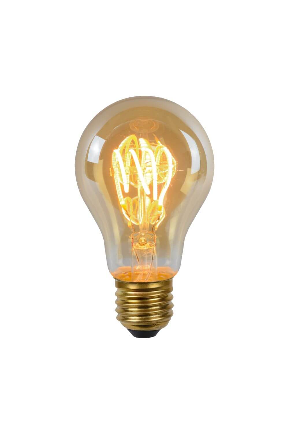 Ampoule LED E27 standard à filament ambrée, 5 W | Lucide