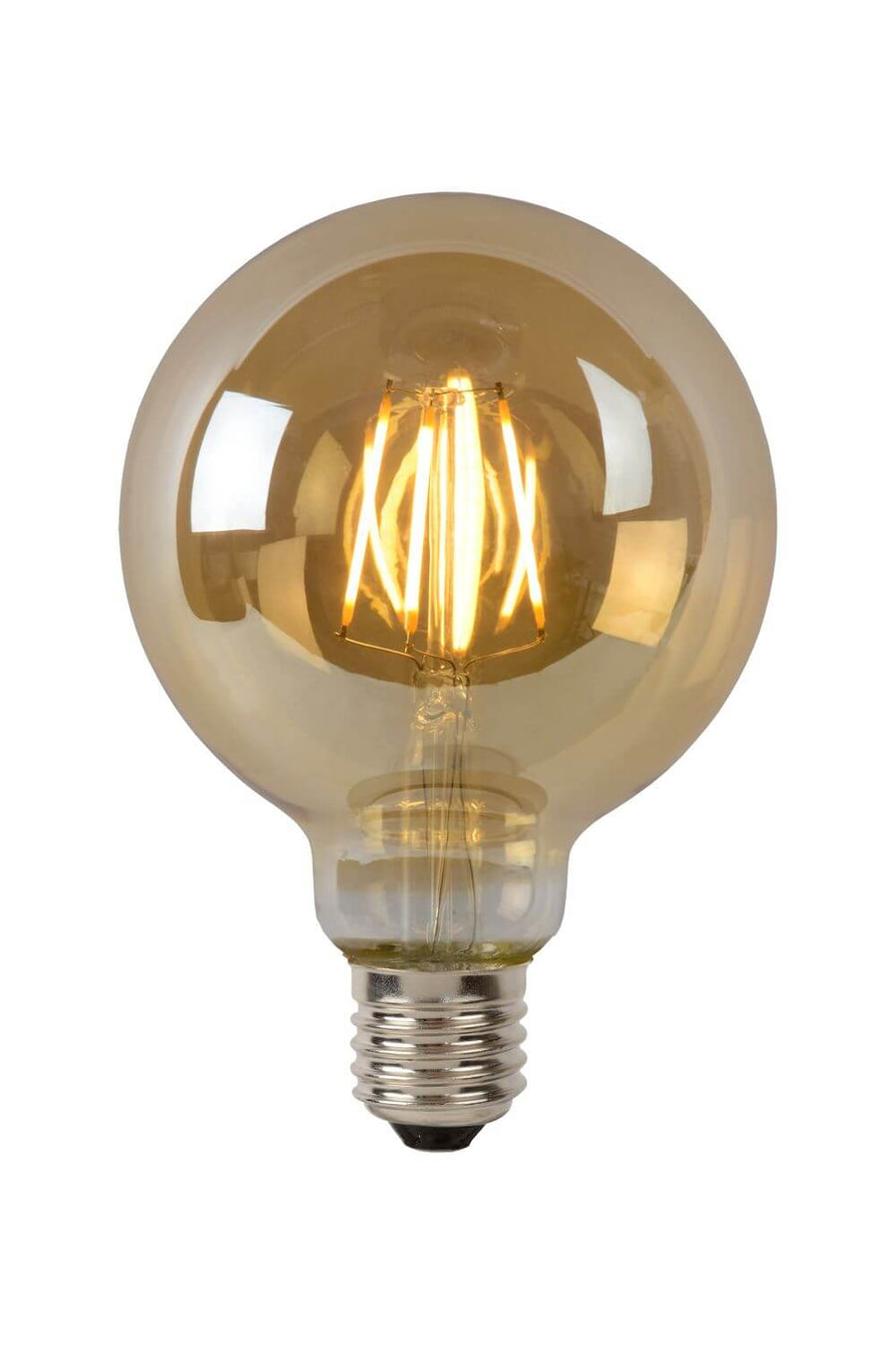 Ampoule LED E27 globe à filament ambrée, 5 W | Lucide (49069/05/62)