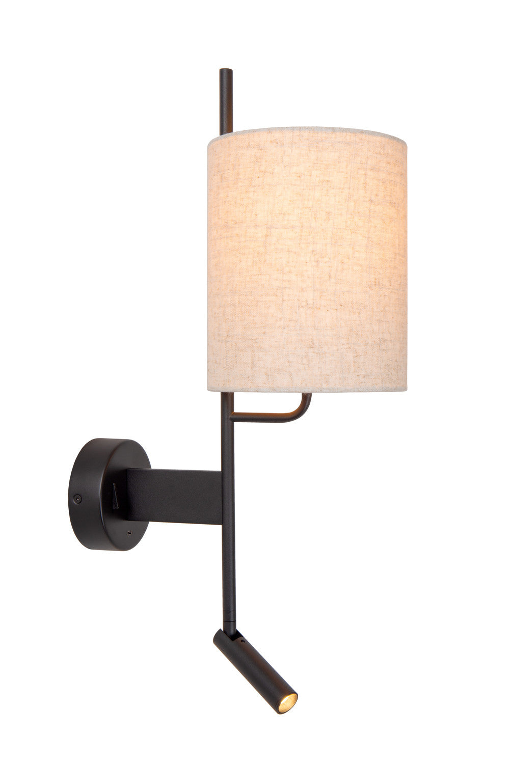 Applique murale Magic noire, lin, H 58 cm