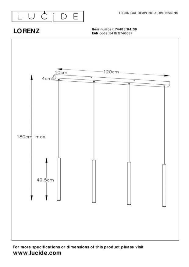 Suspension Lorenz noire