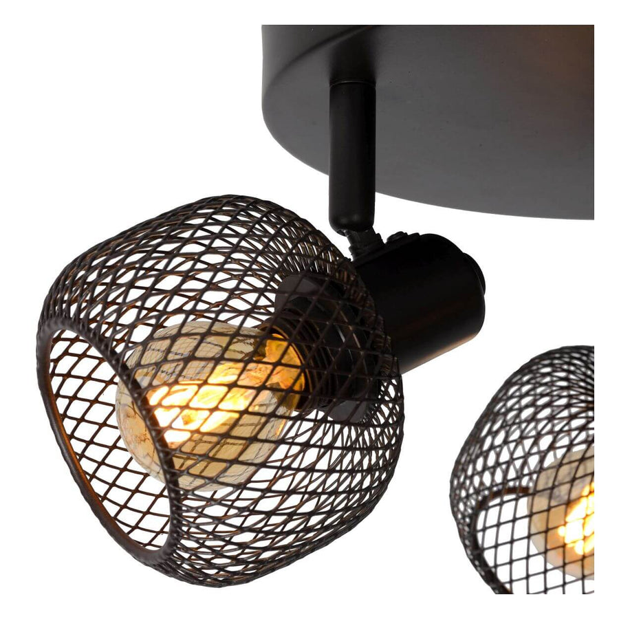 Plafonnier Maren 3 lumières noir