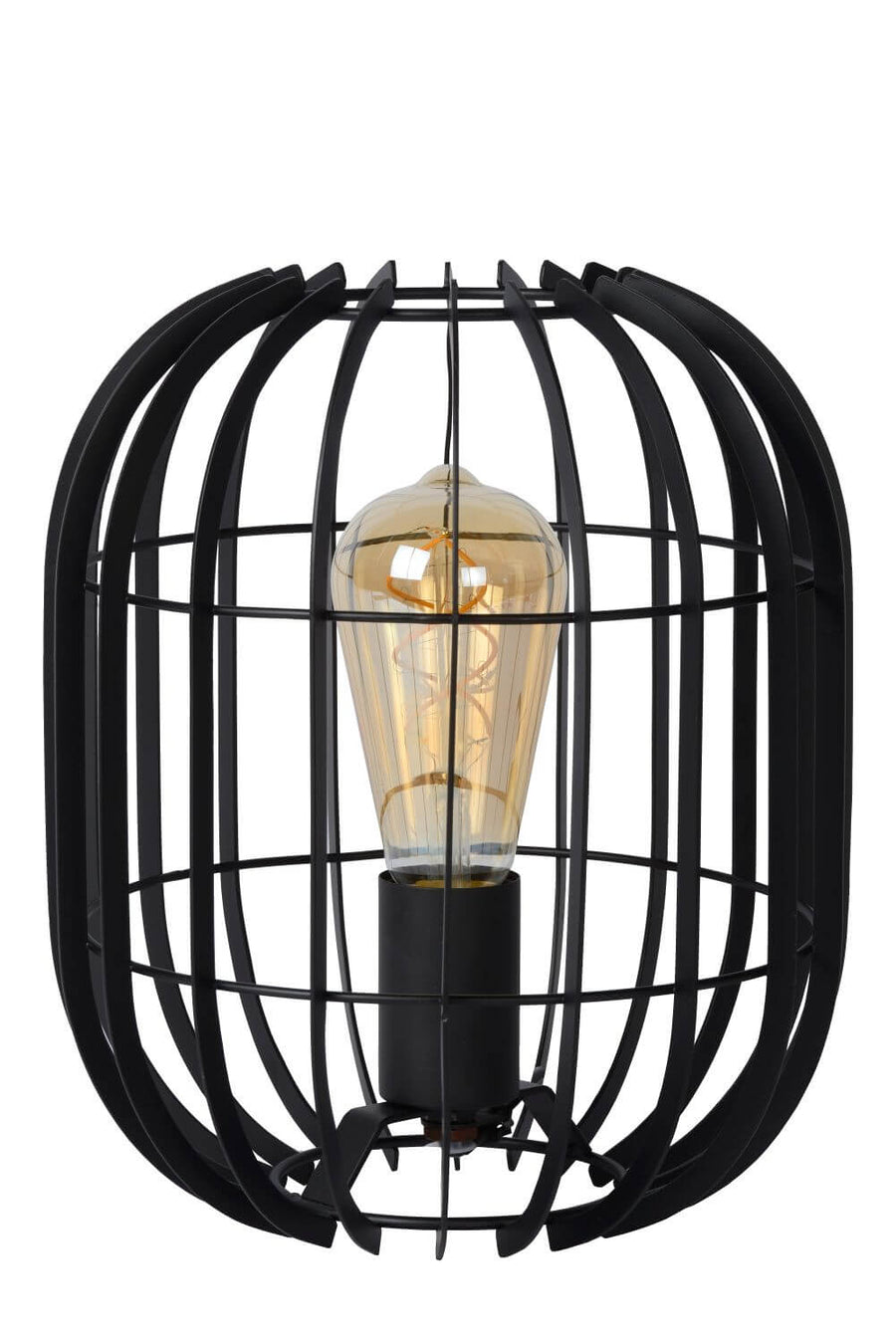 Lampe à poser Reda noire, H 26 cm
