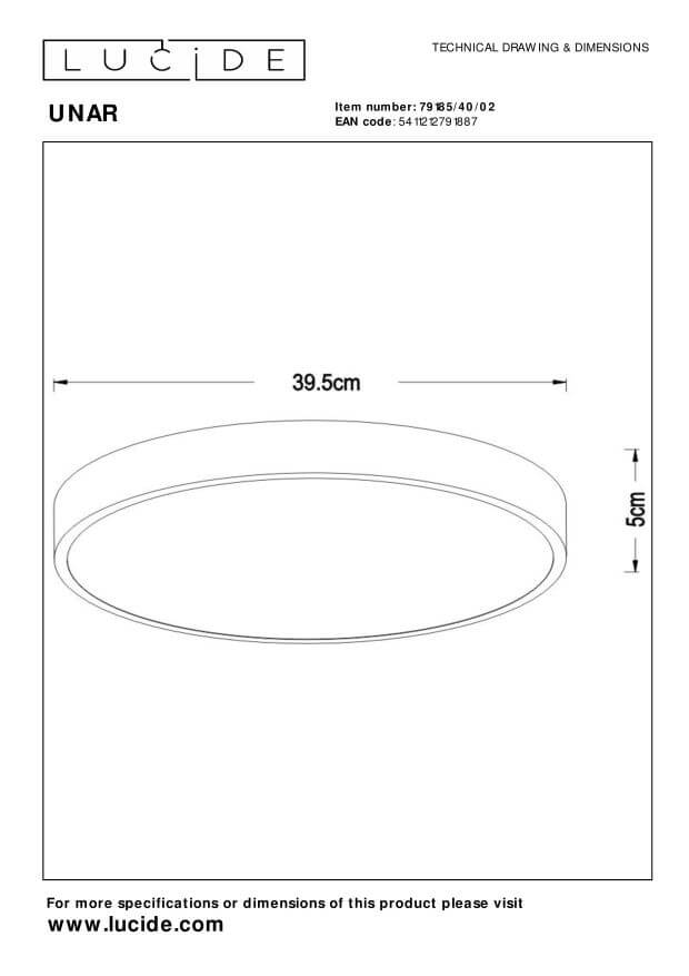 Plafonnier Unar doré mat et opale, Ø 39,5 cm