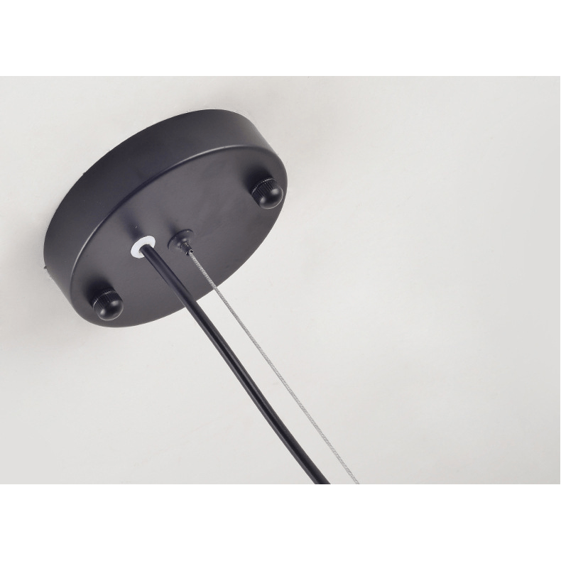 Luminaire Contemporain Noir | Éclat Sombre - Designix Lustre 9 Têtes | 42x53cm