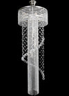 Kristall-Pendelleuchte spiralförmig TX505000010