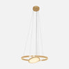 Lustre circulaire led doré Ø60 cm, salon | Ringlux