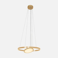 Lustre circulaire led doré Ø60 cm, salon | Ringlux