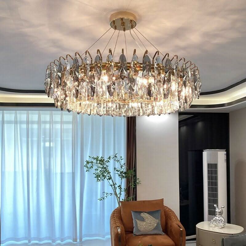 Runder Schlafzimmer-Kronleuchter | Astrale Eleganz