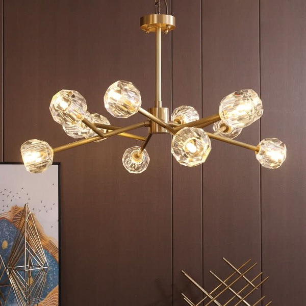 Goldener Kronleuchter Glas | Mira