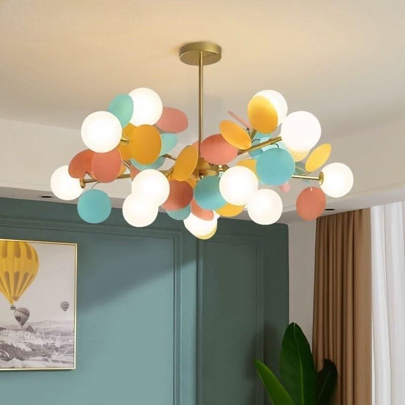 Kronleuchter weiße Blumen | Luminéa Flore